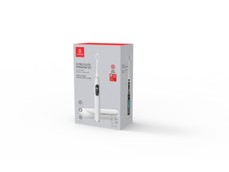 Oclean X Pro Elite Premium Elektromos fogkefe szett, fehér