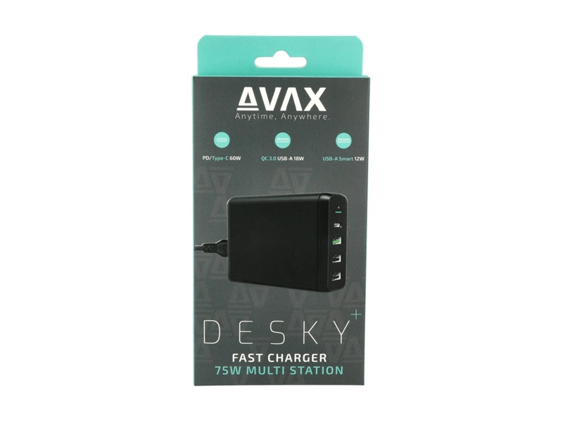 Avax DC611 Desky+ 75W Gyorstöltő elosztó