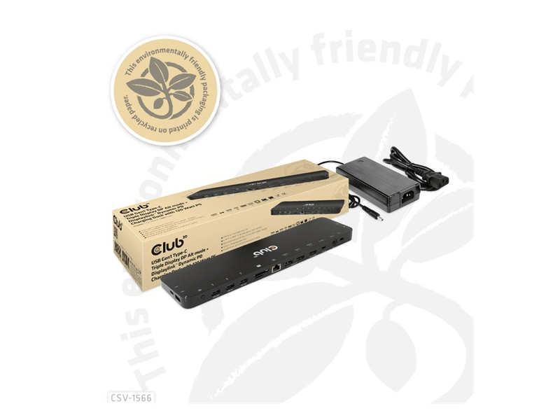 Club 3D CSV-1566 USB Type-C 14in1 Töltődokkoló