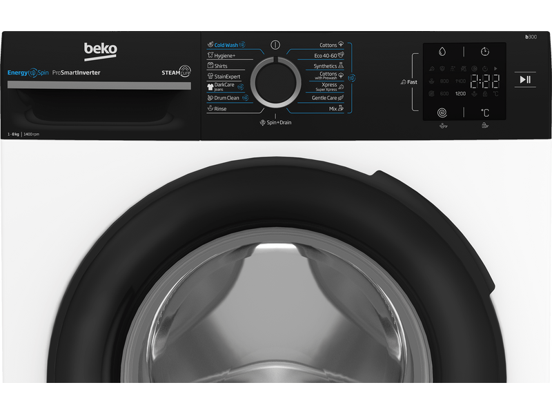 Beko BM3WFSU38413WPBB1 Elöltöltős mosógép