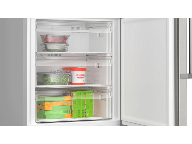 Bosch KGN49AIBT Alulfagyasztós kombinált hűtőszekrény, NoFrost