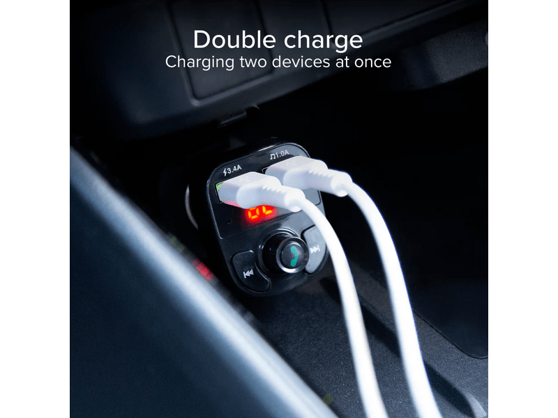 SBS FM 2xUSB-A 15W auto punjač (TECARFM2USB)