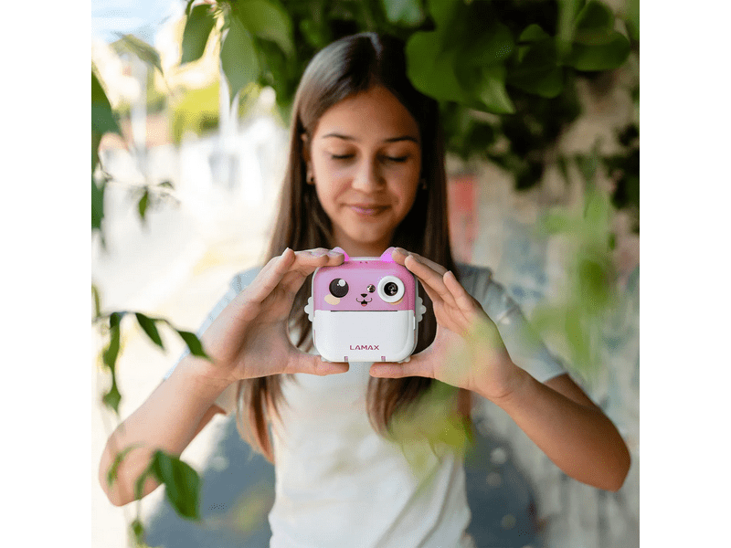 LAMAX InstaKid2 Plus Gyerekkamera, rózsaszín