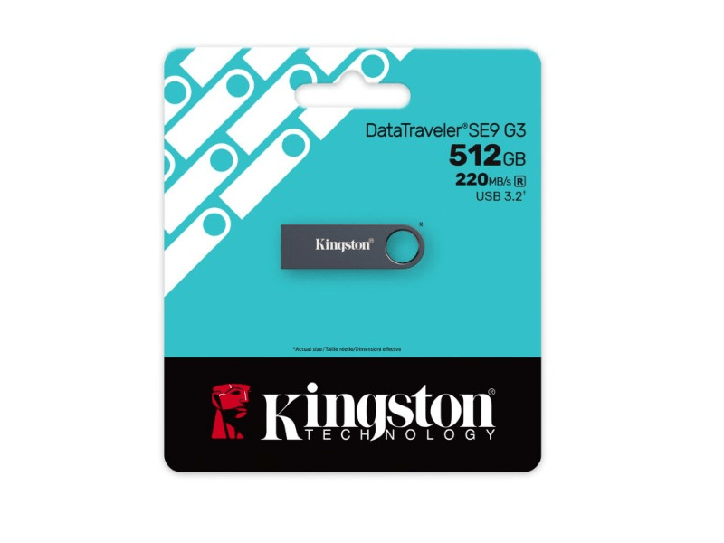 Kingston DataTraveler SE9 G3 Pendrive, 512 GB (KE-U2X512-1AC)
