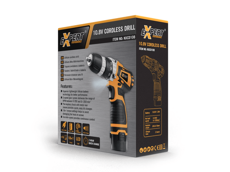 Expert NXCD108 Akkumulátoros fúró-csavarozó