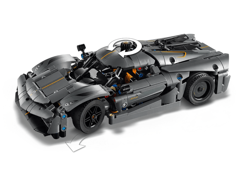 LEGO® Technic™ Koenigsegg Jesko Absolut szürke hiperautó (42173)