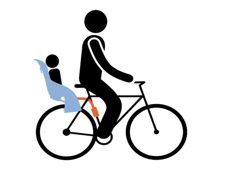 Thule RideAlong Lite Hátsó kerékpáros gyermekülés, világosszürke