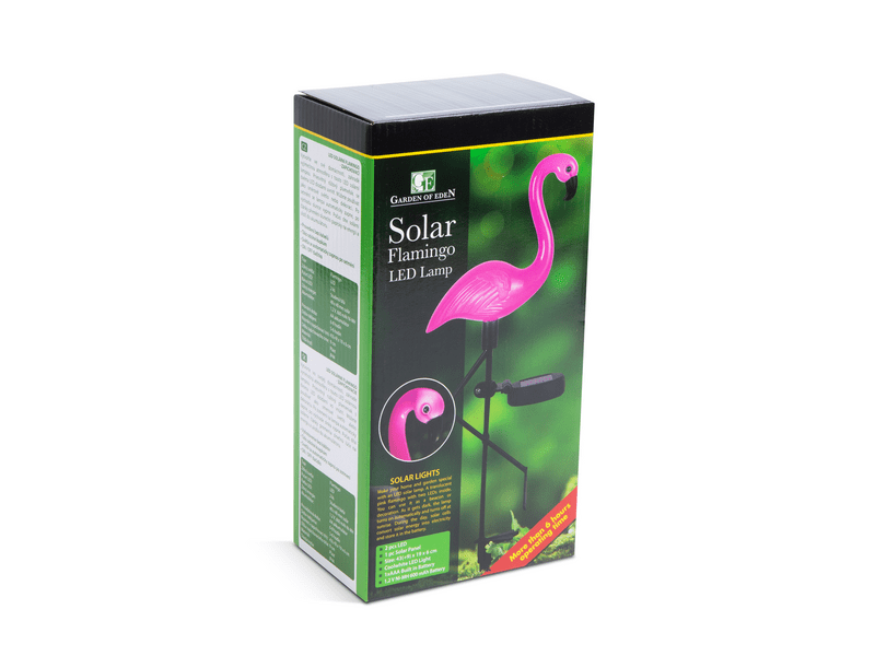 Family 11270 LED-es leszúrható szolárlámpa, flamingó