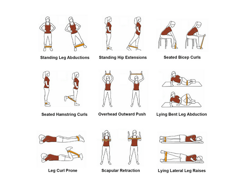 Thera-Band Loop gumiszalag hurok, közepes - piros (10546)