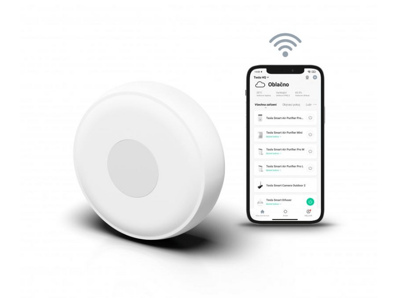 Tesla okos gomb készülékek vezérléséhez (SEN-BUTTON)
