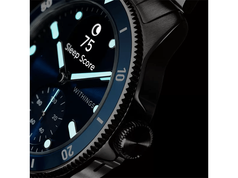 Withings Scanwatch Nova Okosóra, 42 mm, kék