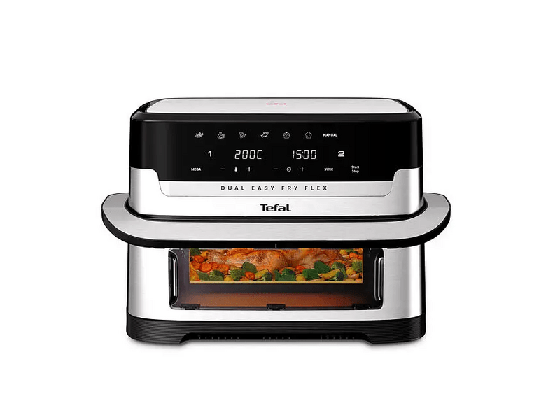 Tefal EY922DE0 Dual Easy Fry Flex Airfyer, 9L