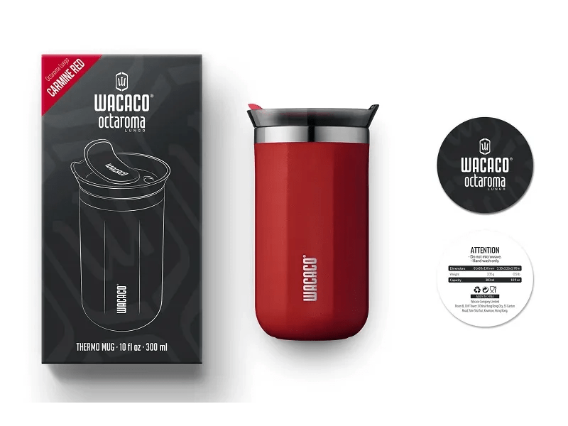 Wacaco Octaroma Lungo termobögre, Kárminvörös
