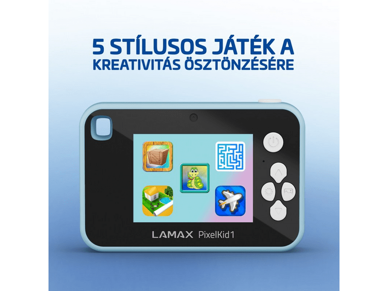 LAMAX PixelKid1 Gyerekkamera, kék