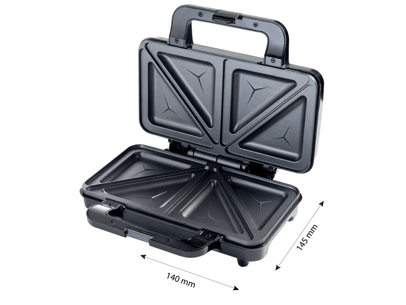 Szendvics sütő XL, 900W, inox