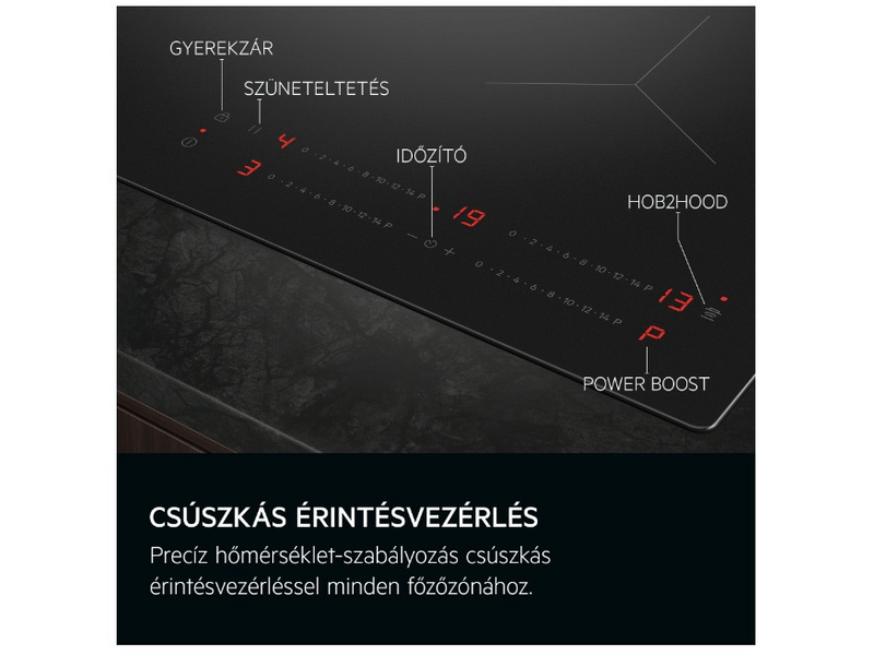 AEG TO64IA0AIT Beépíthető indukciós főzőlap, SaphirMatt® SE
