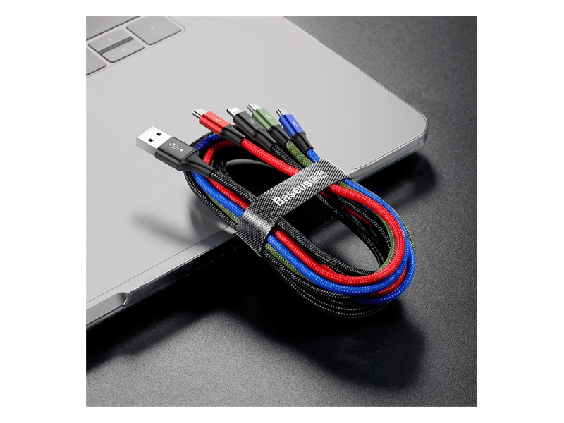 Baseus Rapid 4-in-1 USB kábel, 1.2m, fekete (CA1T4-B01)