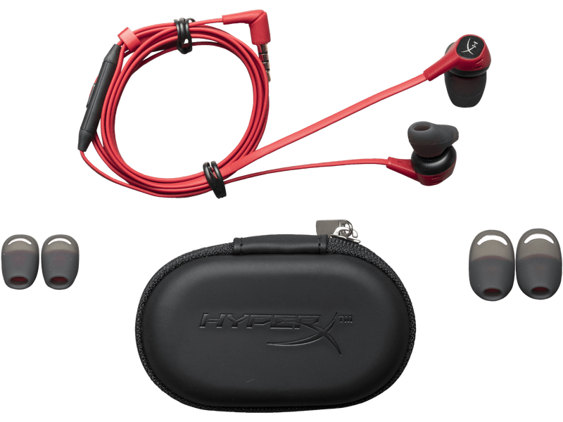 HyperX Cloud fülhallgató, piros-fekete (4P5J5AA)