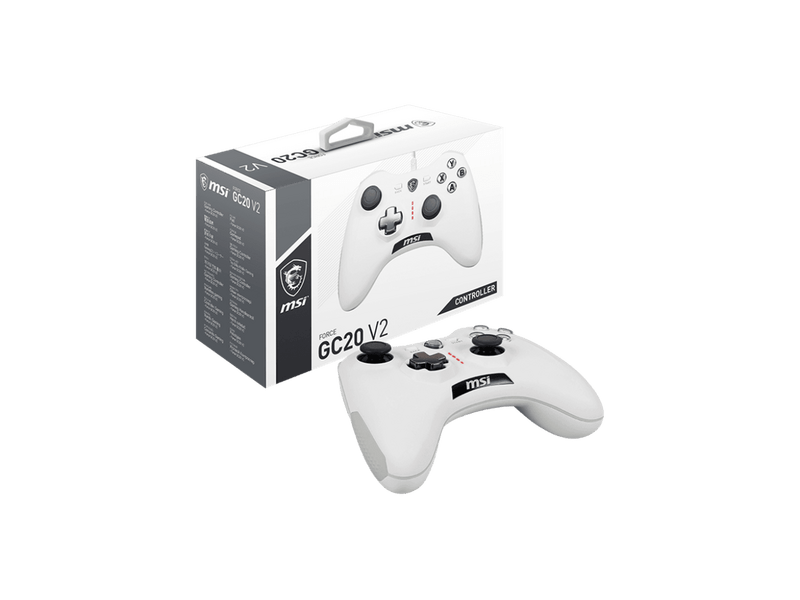 MSI Force GC20 V2 vezetékes kontroller, fehér (S10-04G0020-EC4)