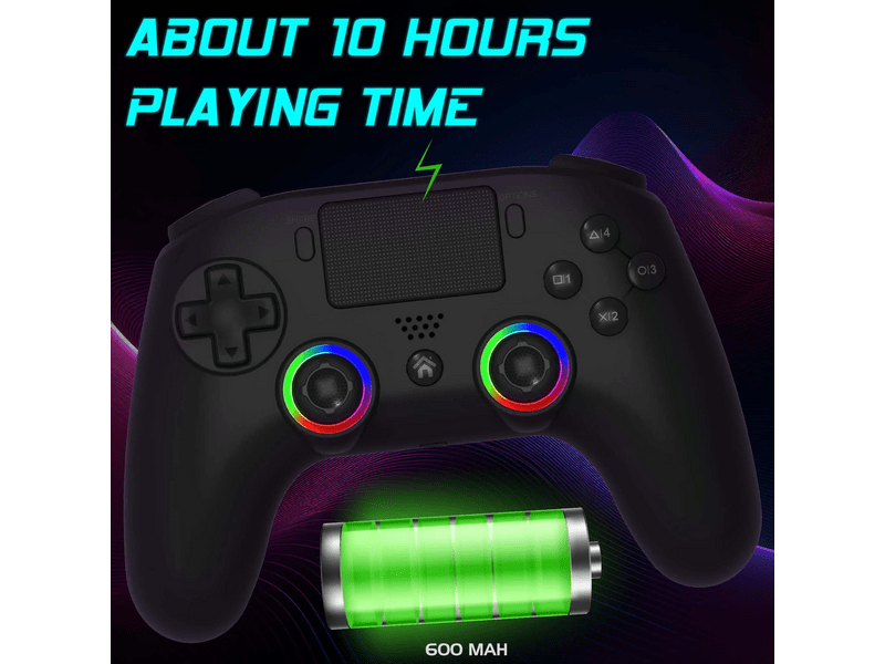 Subsonic PS5 Wireless LED Kontroller, fekete (SA5716-1)