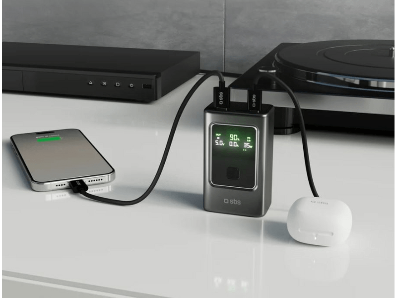 SBS 10000mAh 35W LCD PD PowerBank (TTBB10000LCPDD35)