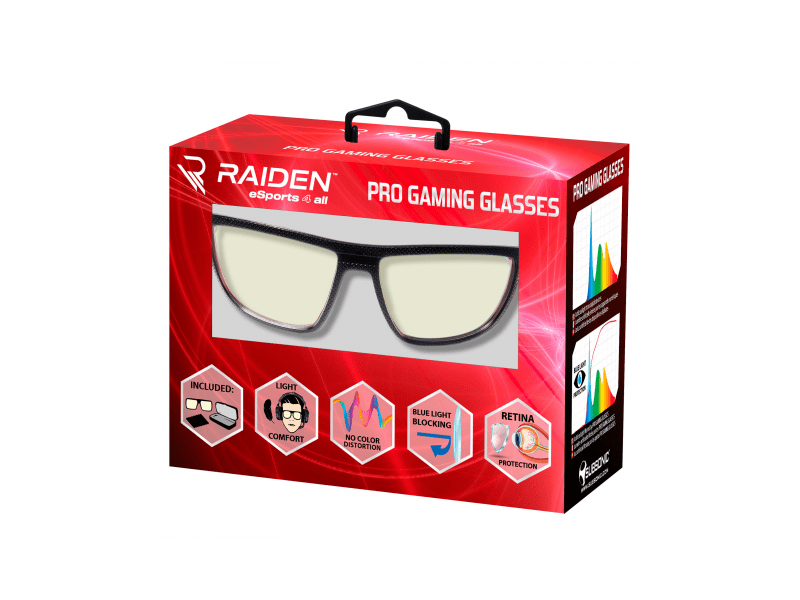 Raiden Pro Gaming Glasses Kékfénysugárzás elleni gamer szemüveg (SA5614)