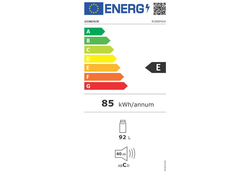 Gorenje R39EPW4 Hladnjak s jednim vratima