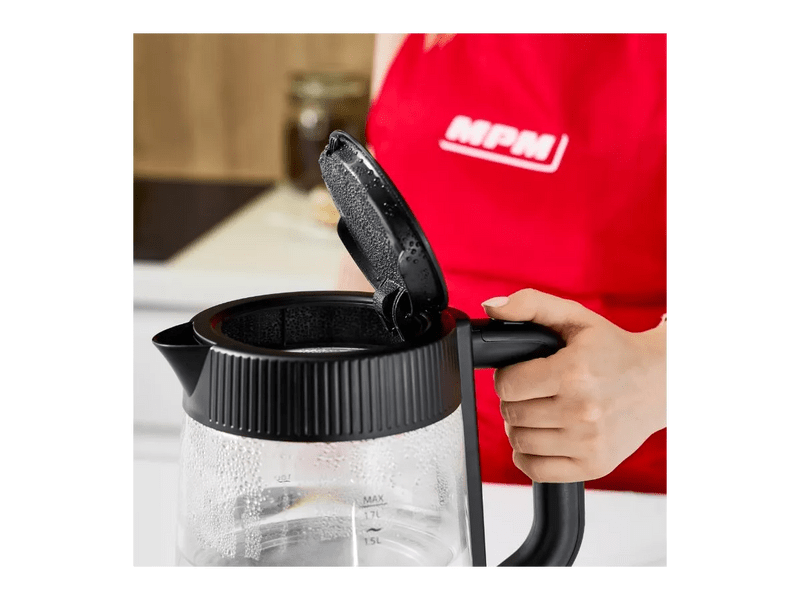 MPM MCZ-117 Vízforraló, üveg/fekete