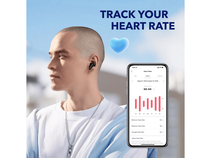 Anker Soundcore Liberty 4 Bluetooth fülhallgató, fekete (A3953G11)
