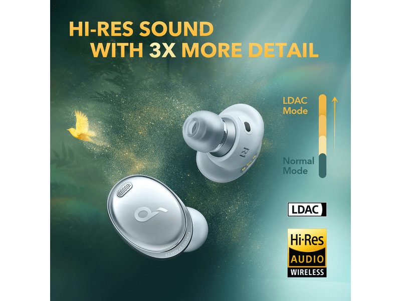 Anker Soundcore Liberty 3 Pro Bluetooth fülhallgató, ködszürke (A3952GA1)