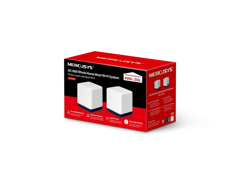 Mercusys Halo H50G AC1900 Otthoni Mesh Wi-Fi rendszer, 2 db