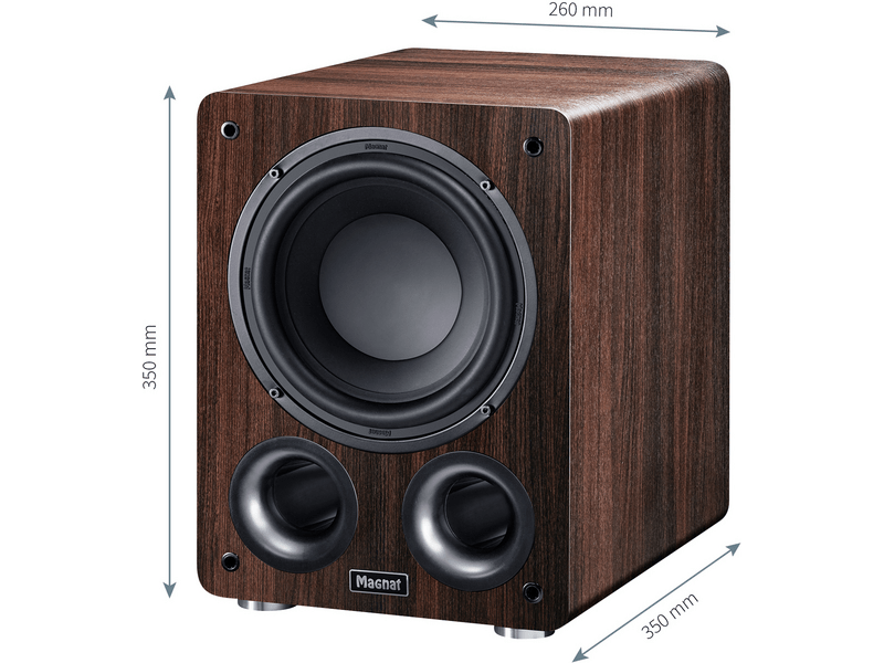 Magnat Alpha RS 8 Aktív mélysugárzó basszreflex nyílással, mokka
