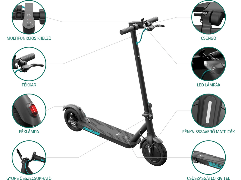LAMAX E-Scooter S7500 Plus Elektromos roller