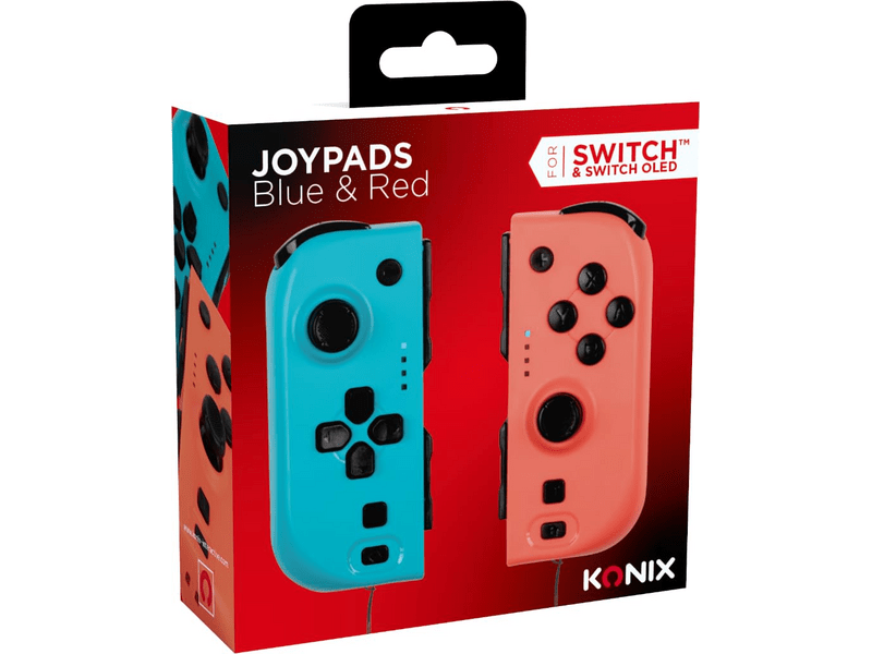 Konix Nintendo Switch Vezeték nélküli kontroller, piros-kék (KX-SW-JOYS-BL-RD)