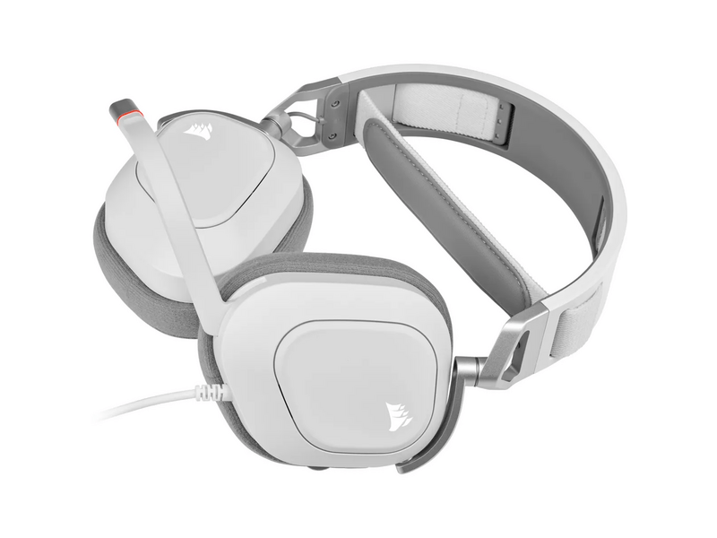 Corsair HS80 RGB USB Gamer headset, fehér (CA-9011238-EU)