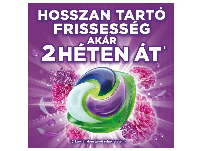 Ariel All-in-1 PODS +Touch of Lenor Amethyst Flower mosókapszula, 52 db