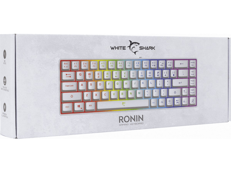 White Shark RONIN GK-2201W-US Membrán gamer billentyűzet