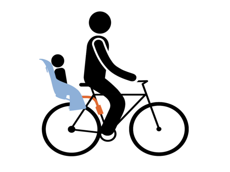 Thule RideAlong Kerékpáros hátsó gyermekülés, világosszürke