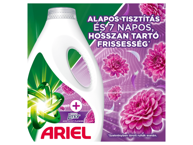 Ariel Touch Of Lenor Amethyst Flower Folyékony mosószer, 2.25L