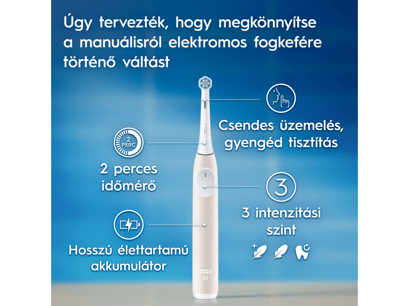 Oral-B iO 2 Elektromos fogkefe, rózsaszín