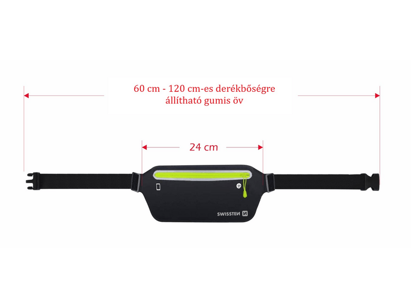 Swissten telefontartó övtáska sportoláshoz (32903400)
