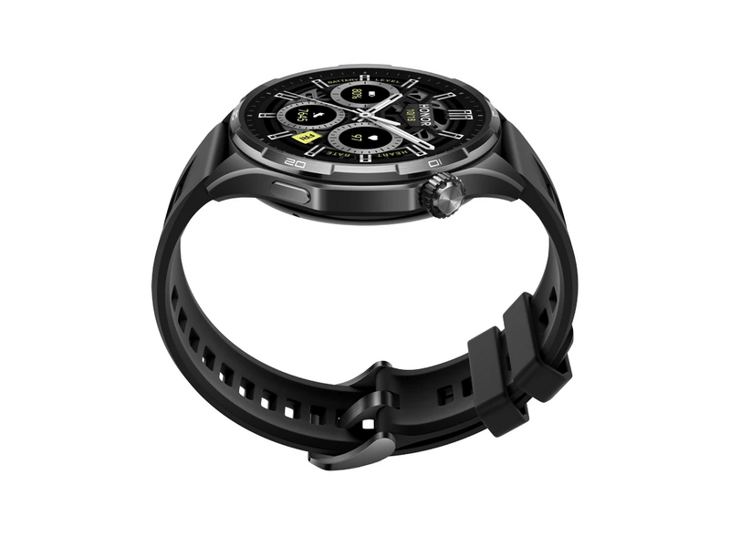 Honor Watch 6 Okosóra, fekete fluoroelastomer szíj (5502ACGP)