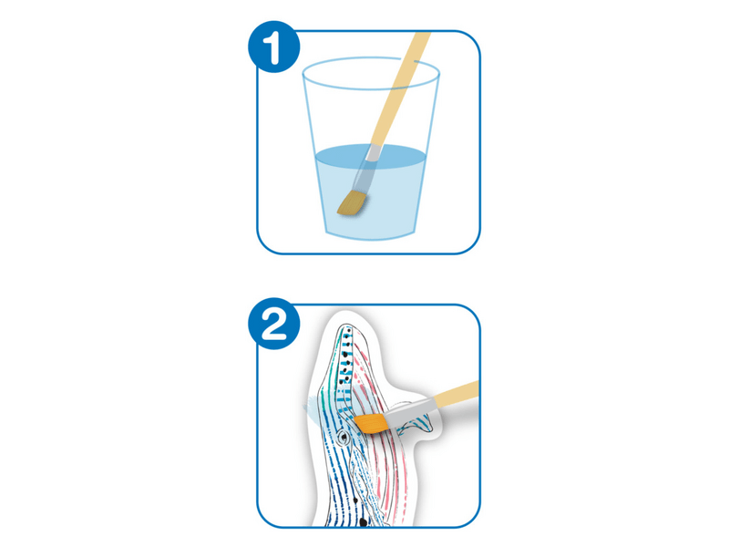 Avenir set kreativnih akvarelnih oznaka, Morske životinje (CH232092)