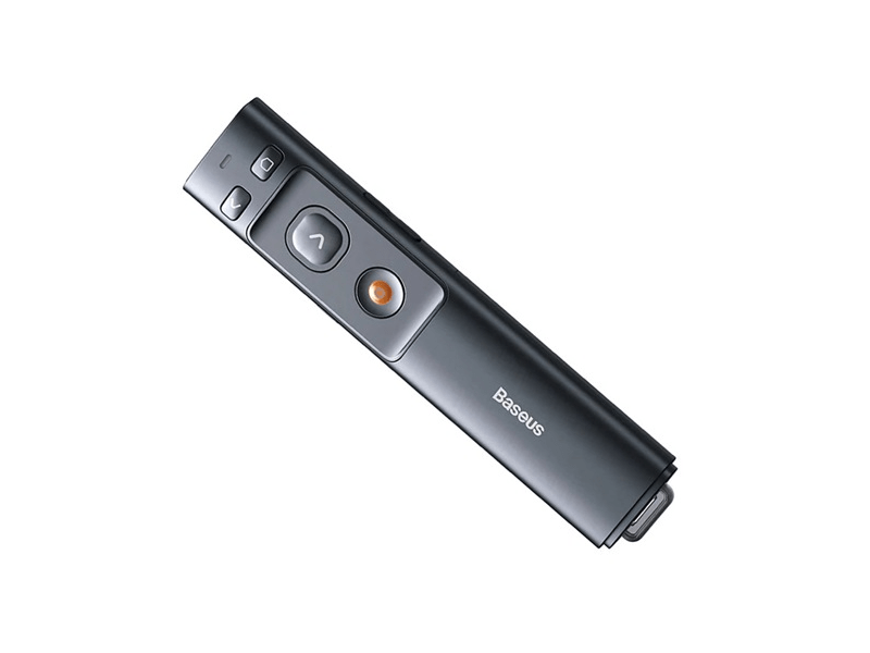 Baseus Orange Dot prezenter és lézermutató, szürke (ACFYB-B0G)
