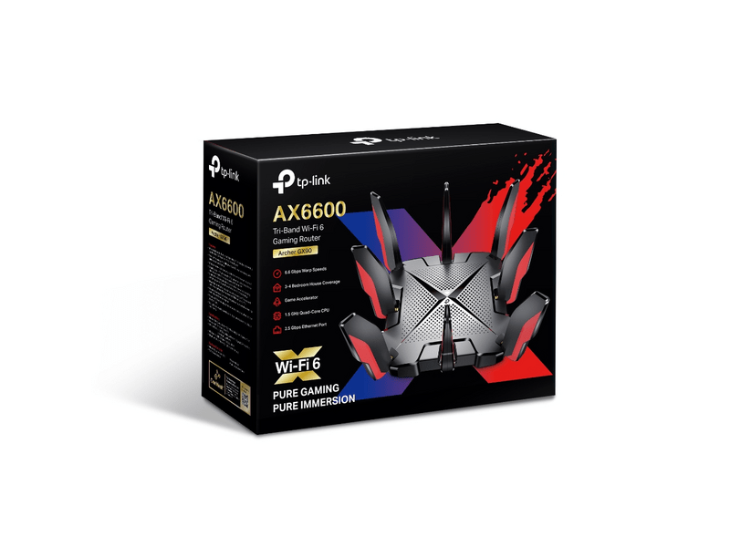 TP-Link Archer GX90 AX6600 Tri-Band Wi-Fi 6 Gaming Router