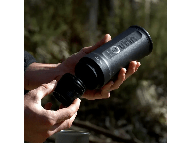 Outin Nano Akkus hordozható kávéfőző, szürke