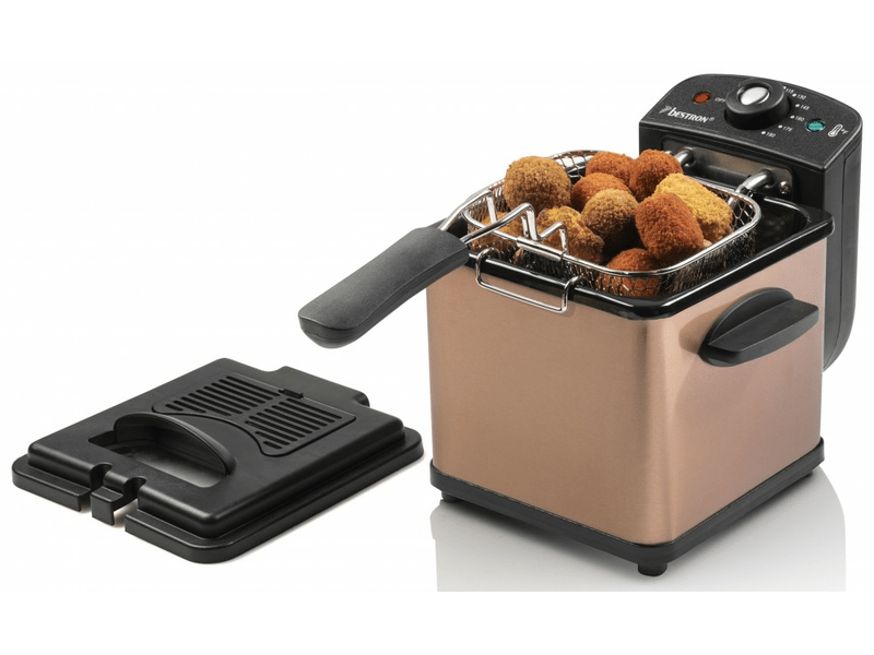 Mini olajsütő hideg zónával, 1000W, réz