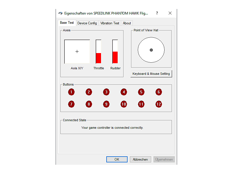 Speedlink PHANTOM HAWK Flightstick vezérlő (SL-6638-BK)