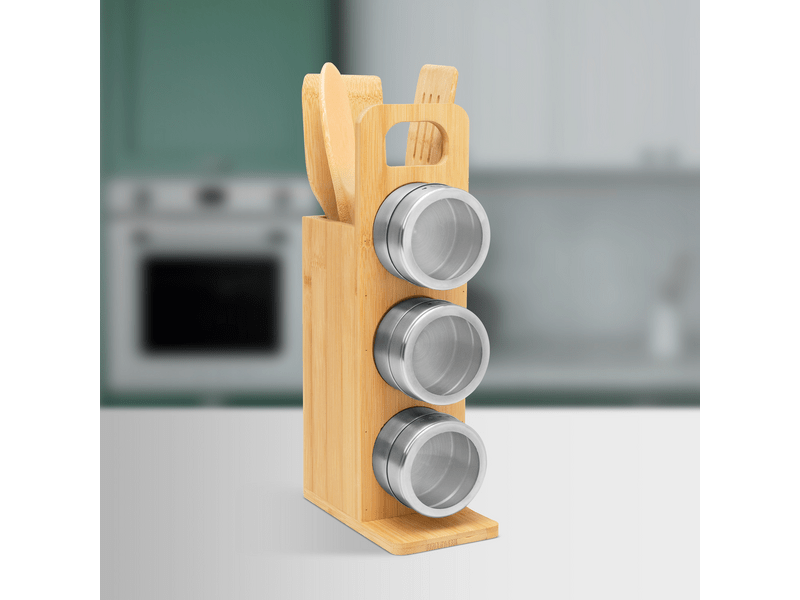 Bewello BW1007 Mágneses fűszertartó + eszköz szett