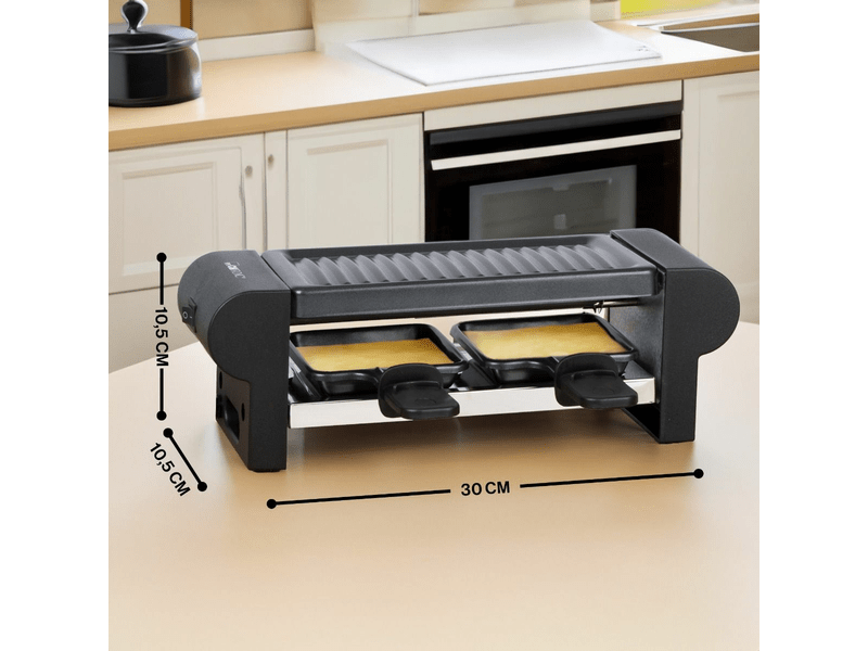 Mini Raclette grill, 350 W, fekete